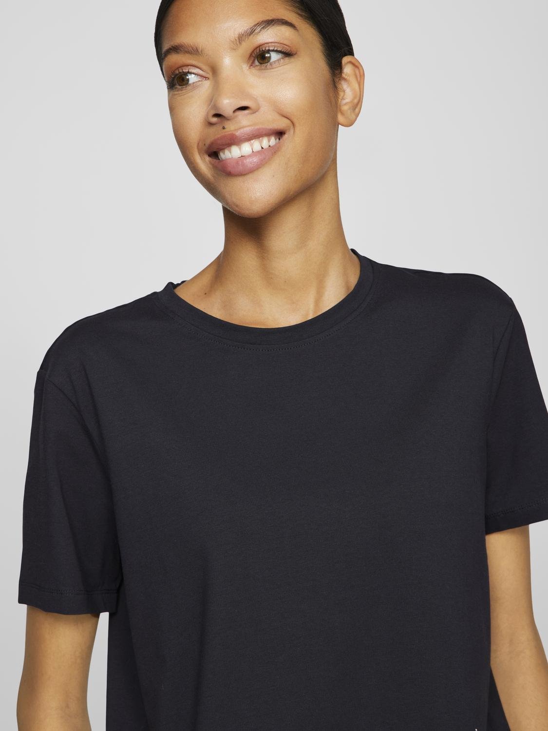 VINORA T-Shirt - Black Beauty - VERO MODA & VILA Bergvik